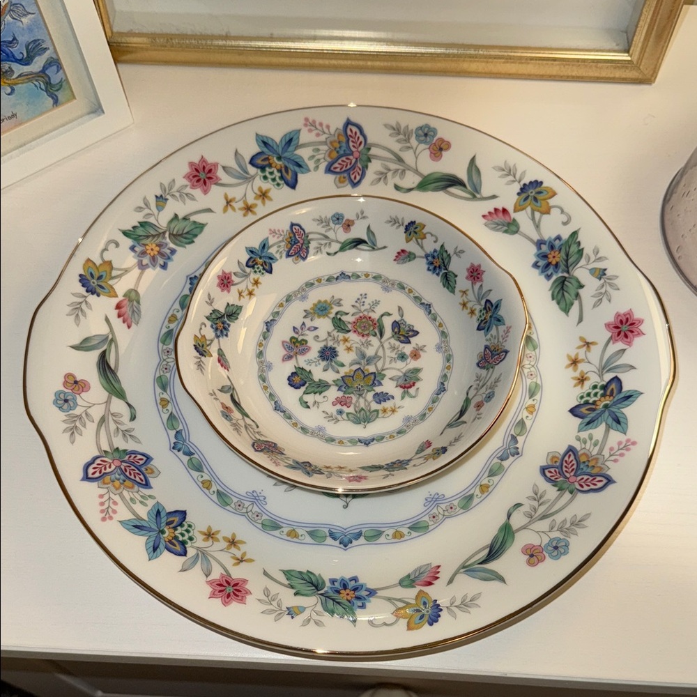 Floral two piece serving Set